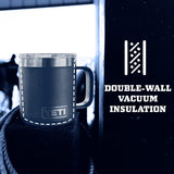 Taza apilable YETI Rambler 10 oz, acero inoxidable, aislada