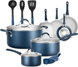 Juegos de Ollas de cocina antiadherente NUTRICHEF NCCW14SBLU