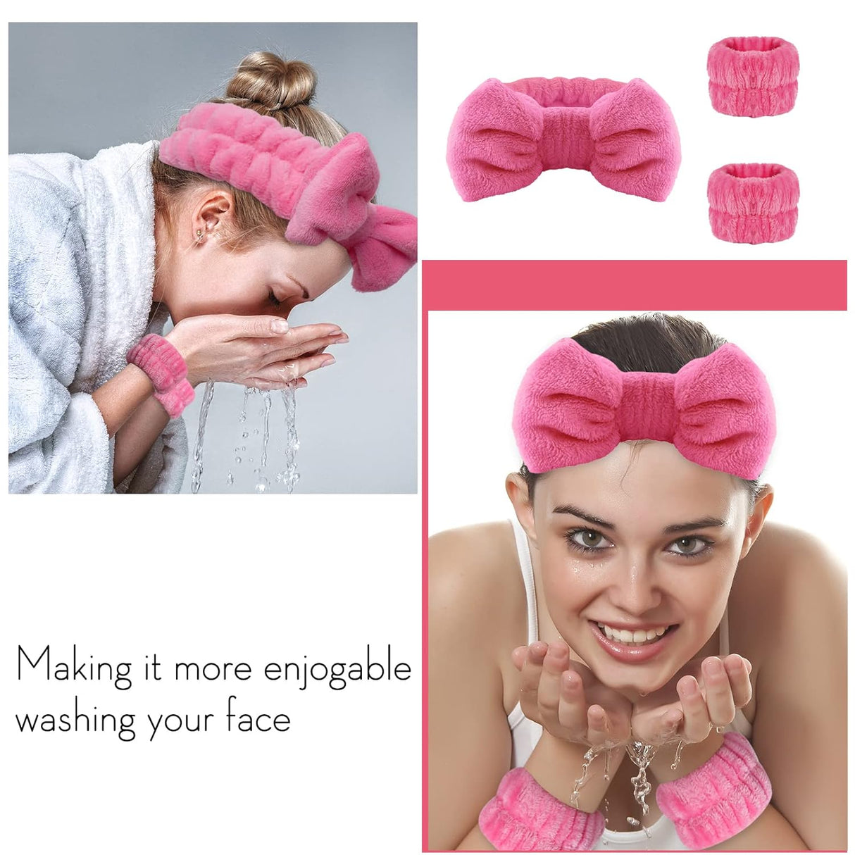 Juego de muñequeras para la cabeza de spa WSYUB