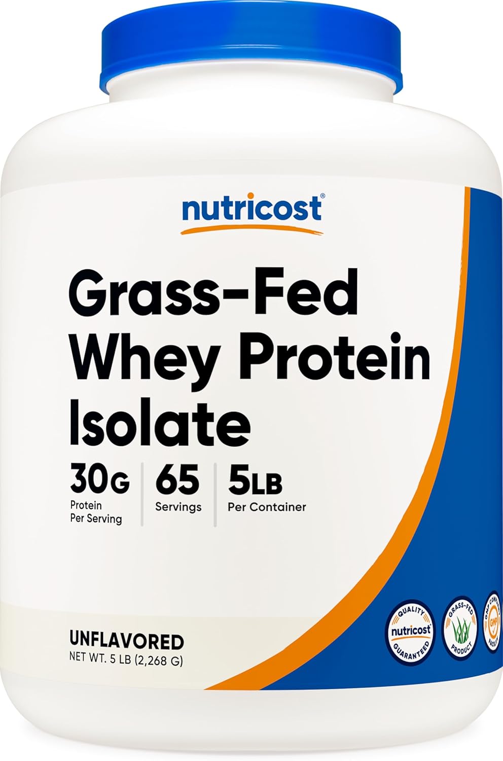 Proteína de Suero Isolada Nutricost 5LBS - Sin rBGH, No GMO