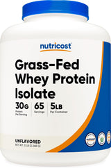 Proteína de Suero Isolada Nutricost 5LBS - Sin rBGH, No GMO