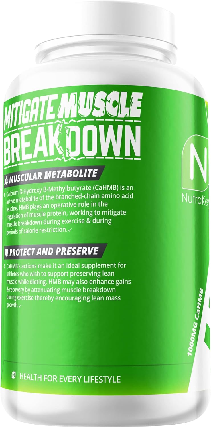 NutraKey HMB Cápsulas 90 Pzas Suplemento Muscular