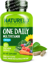 Multivitaminas para hombres NATURELO, 120 cápsulas vegetarianas
