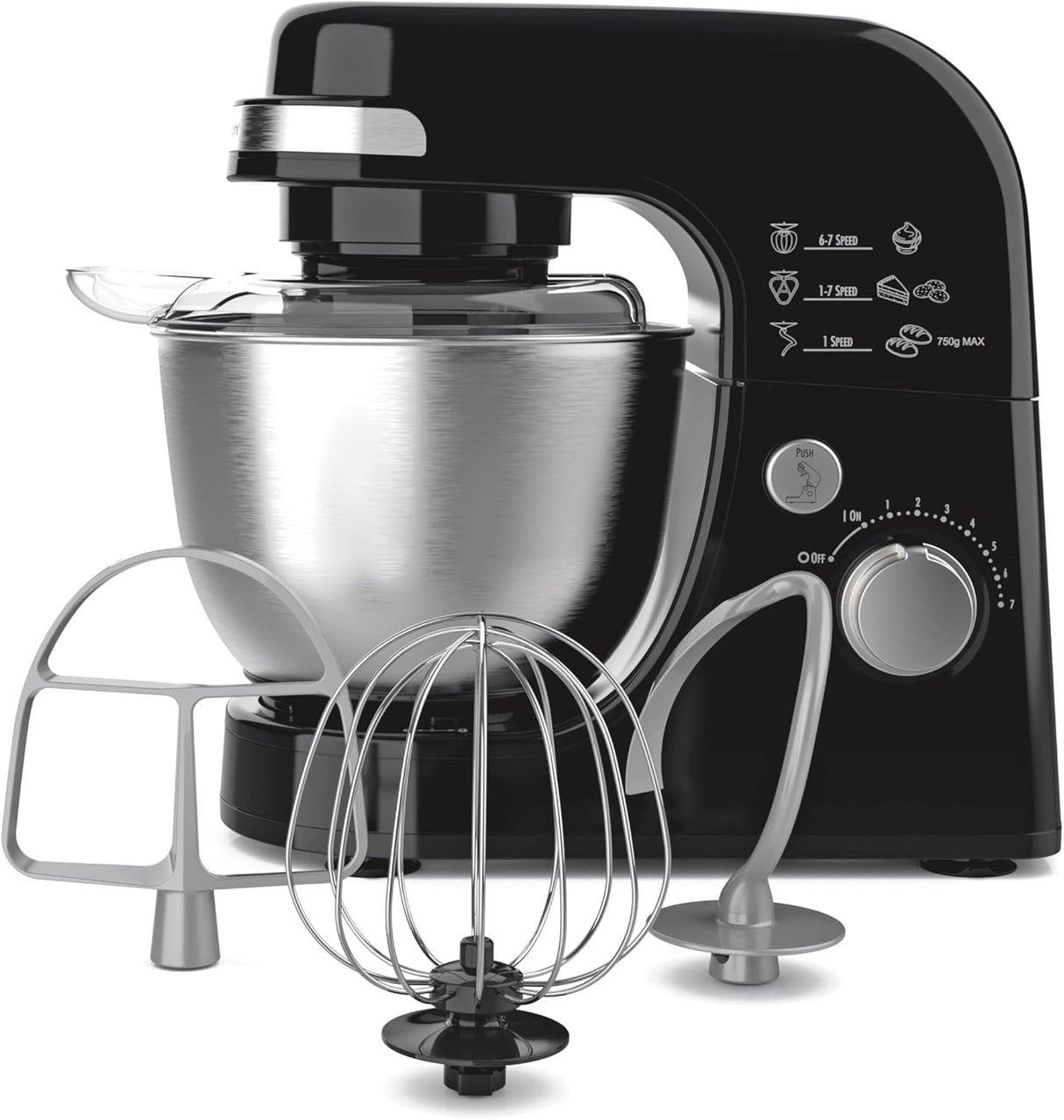 Batidora Eléctrica Hamilton Beach 4 Qt, 7 Velocidades, Accesorios