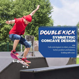 Patineta Completa para Principiantes, 31 x 8 pulgadas, Deck Doble Kick