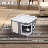 Cueva para Gatos, Marca X, con cojines suaves, Modelo Y