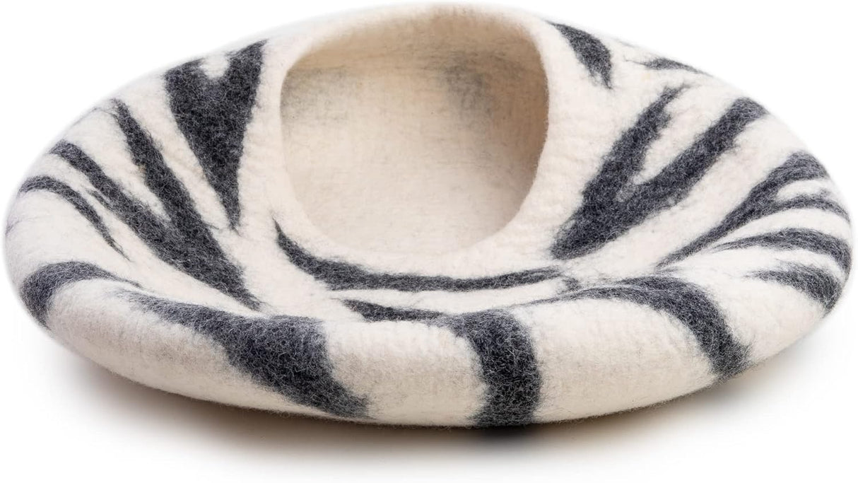 Cueva para Gatos Woolygon - 100% Lana Merino, Hecha a Mano