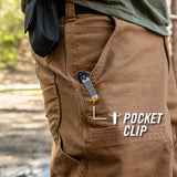 Cuchillo de bolsillo plegable con borde liso hoja de cobre