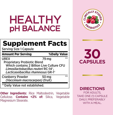Solutions Healthy pH Balance, probióticos  equilibrio del pH