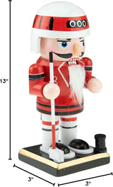 Nutcracker Jugador de Hockey 6 Clever Creations, Decoración Navidad