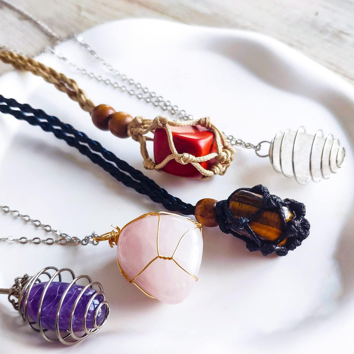 Conjunto de Piedras de Jaspe Rojo para Sanación, Pulidas