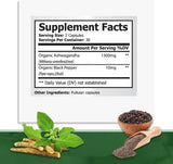 Cápsulas Orgánicas de Ashwagandha - Mejora del Ánimo 1300 mg