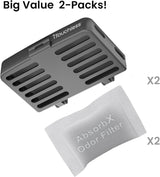 Kit de eliminación de olores iTouchless, filtros de carbón activado
