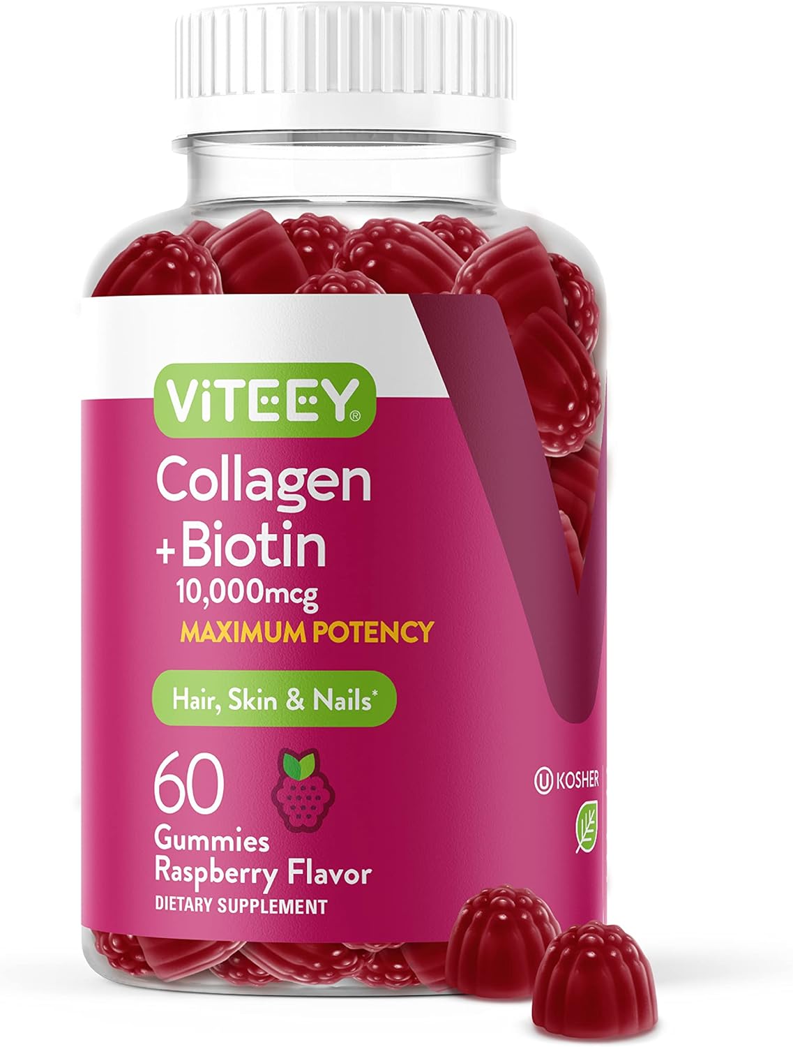 Gomitas de Biotina y Colágeno para Cabello, Piel y Uñas