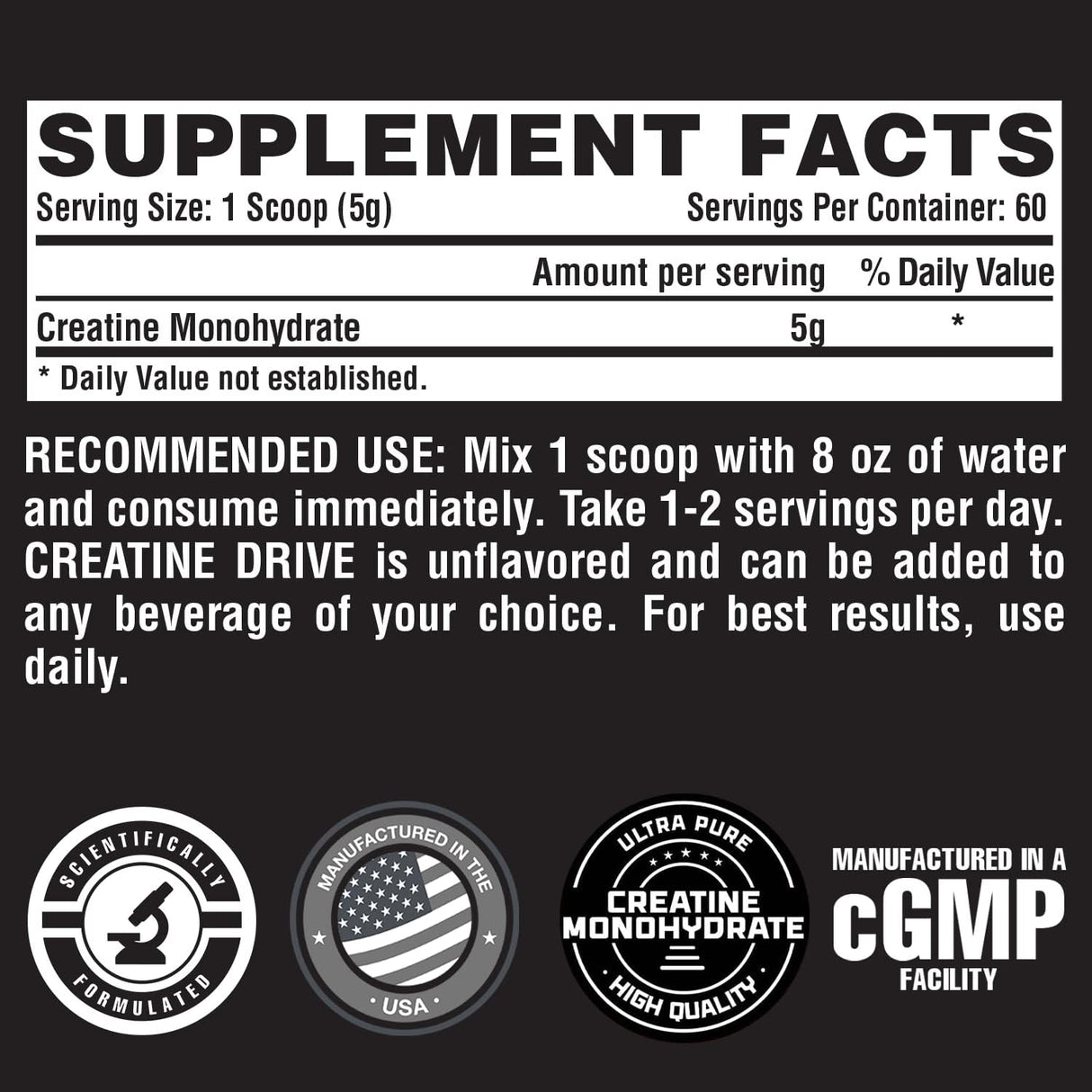 Suplementos Alimenticios  Polvo monohidrato de creatina