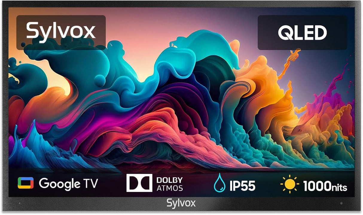 Televisor Outdoor 55'' QLED Sylvox, IP55, HDR 10, Deck Pro 2.0