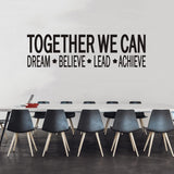 Vinilos Motivacionales VODOE para Oficina, Citas Inspiradoras 45x12.6