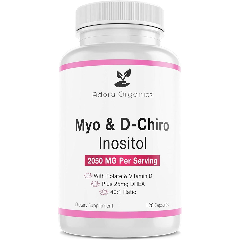 Suplemento de inositol Organics Myo  D-Chiro   120 cápsulas