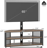 Soporte de TV Rolanstar con Montaje y Salida de Poder, Ajustable