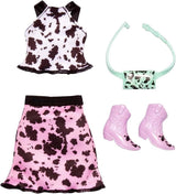 Conjunto de ropa para Barbie, Mattel, completo, con top y falda