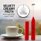 Espumador de leche recargable con estuche, modelo Froth N Go