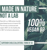 Plant-D3 Vitamina D3 Orgánica Max Fuerza 5000 IU - 1oz