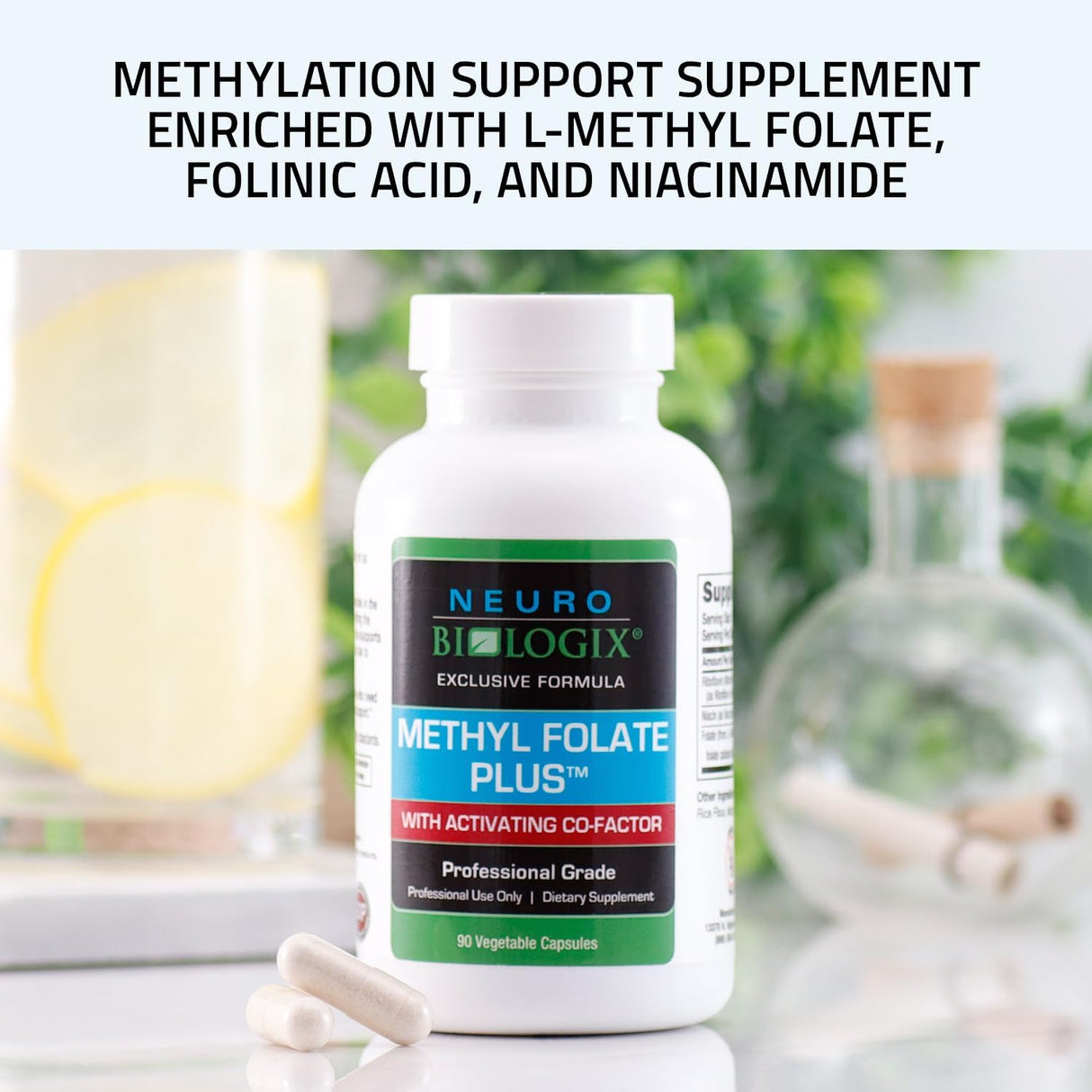 Suplemento Neuro biologix Methyl Folate Plusv 90 cápsulas