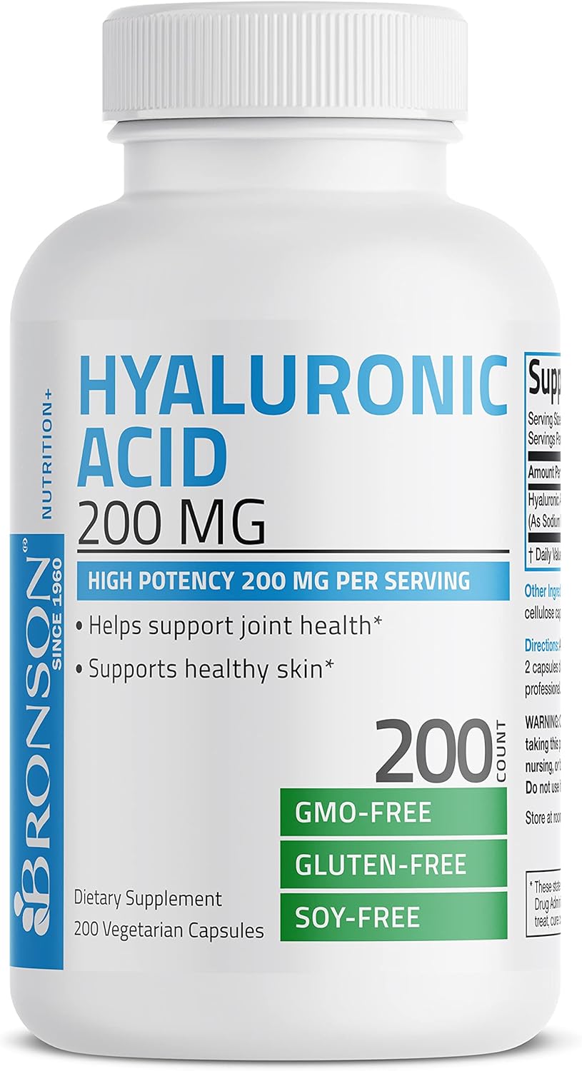 Bronson Ácido hialurónico 200 mg de alta potencia