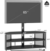 Soporte de TV Rolanstar, con montura y salida de energía, ajustable