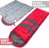 Sleeping Bags for Adults & Kids - Cold/Warm Weather, Lightweight