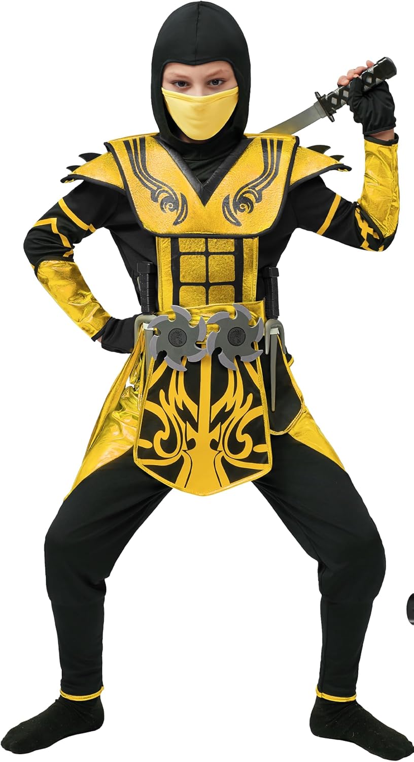 Disfraz de Ninja para Niños, Spooktacular Creations, Accesorios