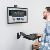 Soporte de Pared Monitor VIVO con Bandeja Ajustable MOUNT-VWKB1