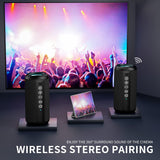 Parlante Bluetooth 5.3 inalámbrico impermeable IPX7 con RGB