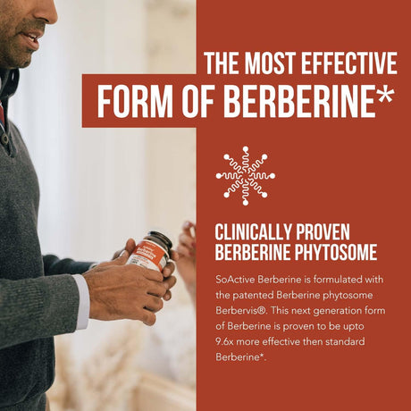 Berberina Fitosoma 550 mg: Absorción 9.6x, 60 Dosis