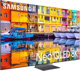 Televisor Neo QLED 8K 65 Samsung QN900D con cables y protección