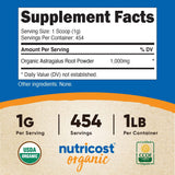 Nutricost Polvo de raíz de astrágalo orgánico de 1 libra