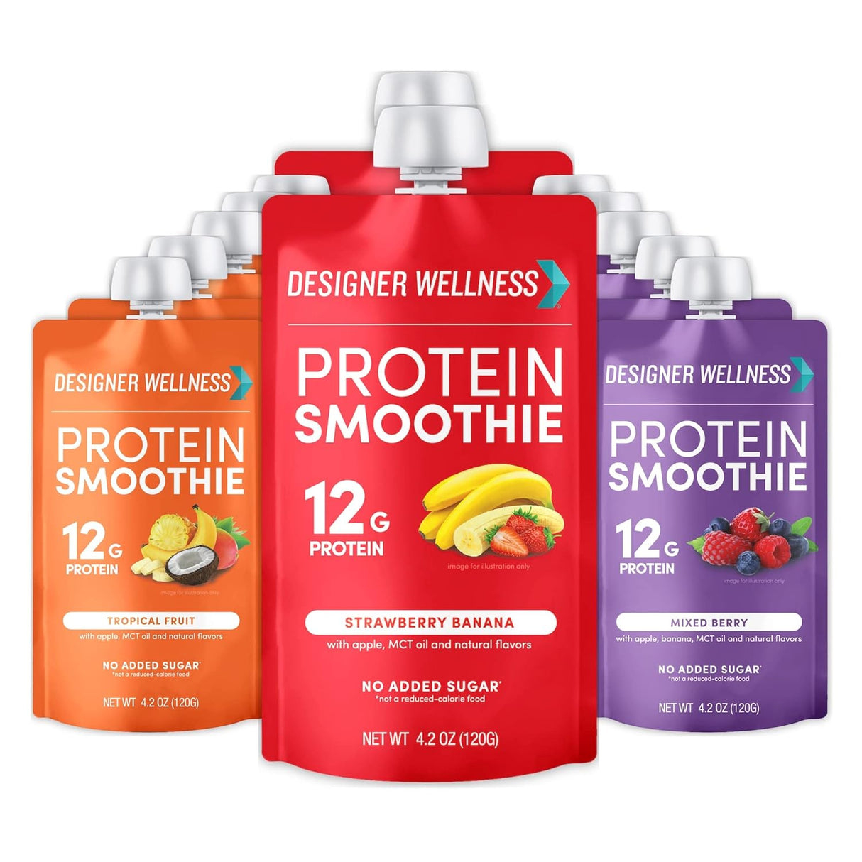 Smoothie de Proteínas Wellness Diseñador, 12u, Sin Azúcar