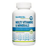 Multivitaminas y Minerales NutriBiotic, 180 Cápsulas, Gluten Free