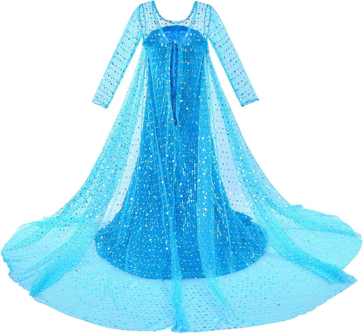 Disfraz de Princesa Lujo con Capa Brillante - Fiesta Infantil