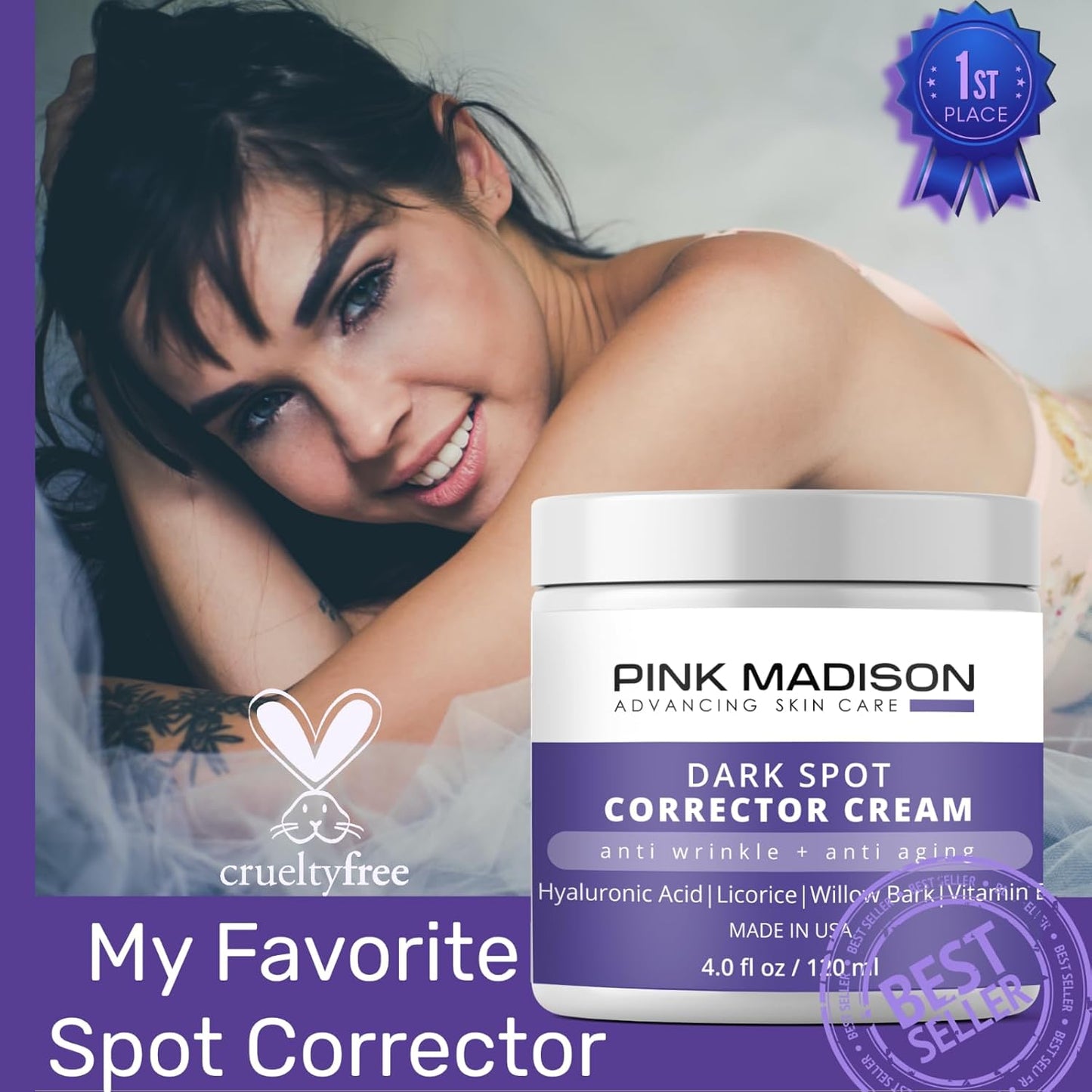 Crema corrector de manchas oscuras antienvejecimiento Pink