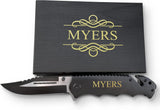 Cuchillo personalizado de exteriores con rompedor de vidrio