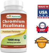 Suplementos Alimenticios Picolinato de cromo 1000 mcg 120