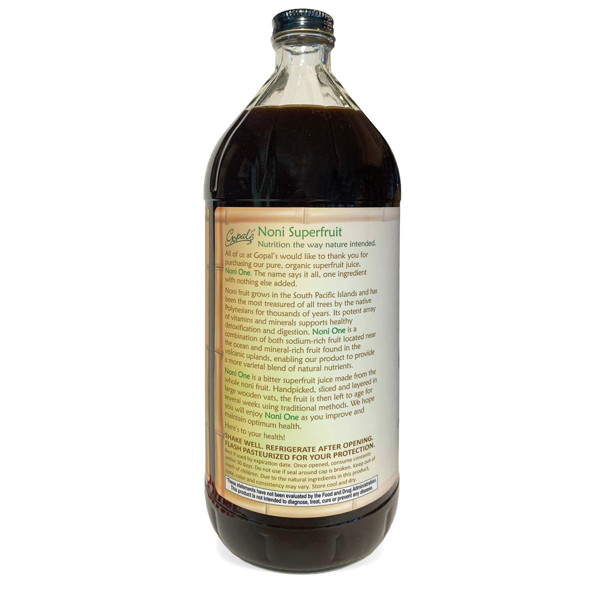 Suplemento Noni One Jugo orgánico 100 % puro 32 onzas