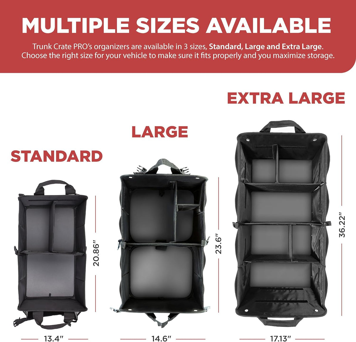 Organizador de Maletero Ajustable con Compartimentos Múltiples