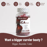 Maca Plus Gummies, 1500mg, Potenciador de glúteos, 60 unidades