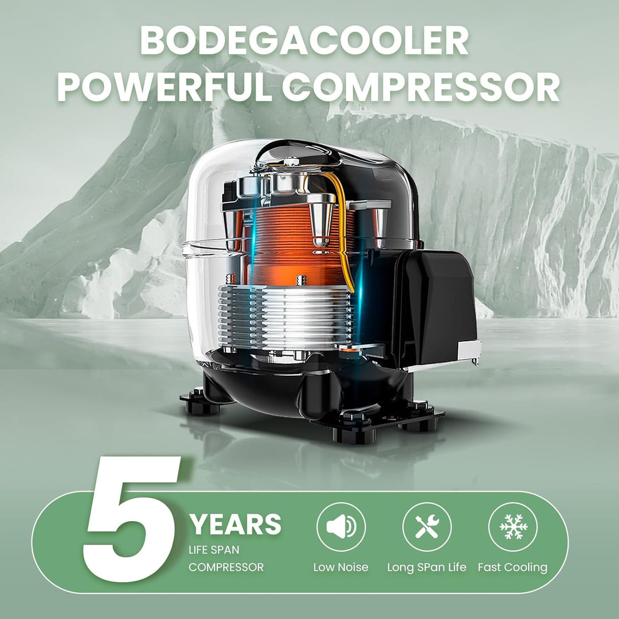 Refrigerador de coche de 12 voltios 4℉-68℉ congelador