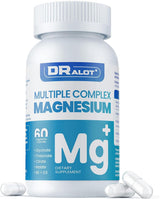 Suplemento de Magnesio Cuádruple, 400mg, Vit D3 & B6, 60 cápsulas