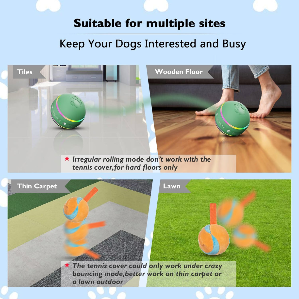 Pelota Interactiva para Perros, Dog Balls, Movimiento Automático