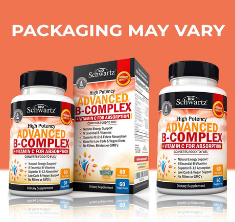 Complejo de Vitaminas B y C - Absorción Máxima - Sin OMG