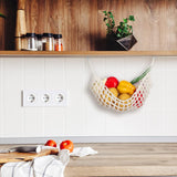 Hamaca de Frutas Macrame, 2 Pcs, 11.8x20 con 4 Ganchos